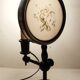 Table lamp in wood and brass. France, 1940s.