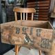 Ancienne caisse en bois « Rhum Luceta »