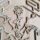 Art deco cast iron door grille