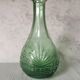 Chiseled glass decanter