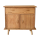 Rattan and wood sideboard from the 50s