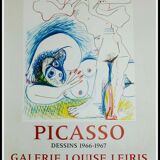Original lithograph Picasso drawings 1966 1967