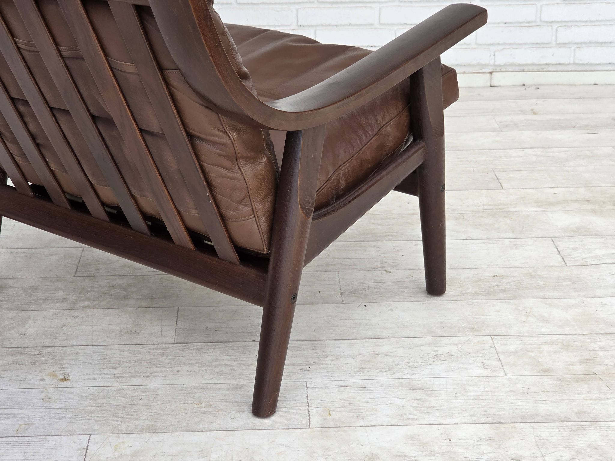 1970s, Danish design by H.J.Wegner, highback armchair, model GE530.