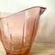 Vintage pink glass pitcher