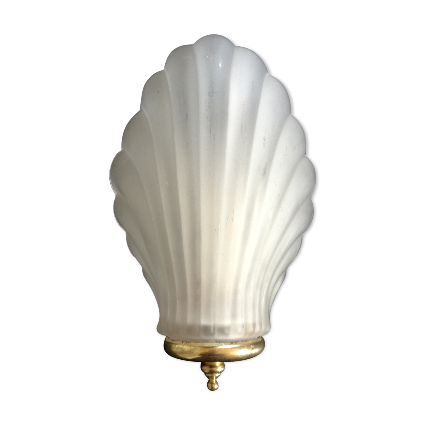 Glass shell sconce