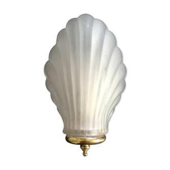 Glass shell sconce