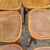 6 Baumann bistro chairs n°58 from the 20s