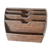 Wicker magazine holder