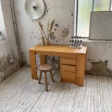 1970s pine desk