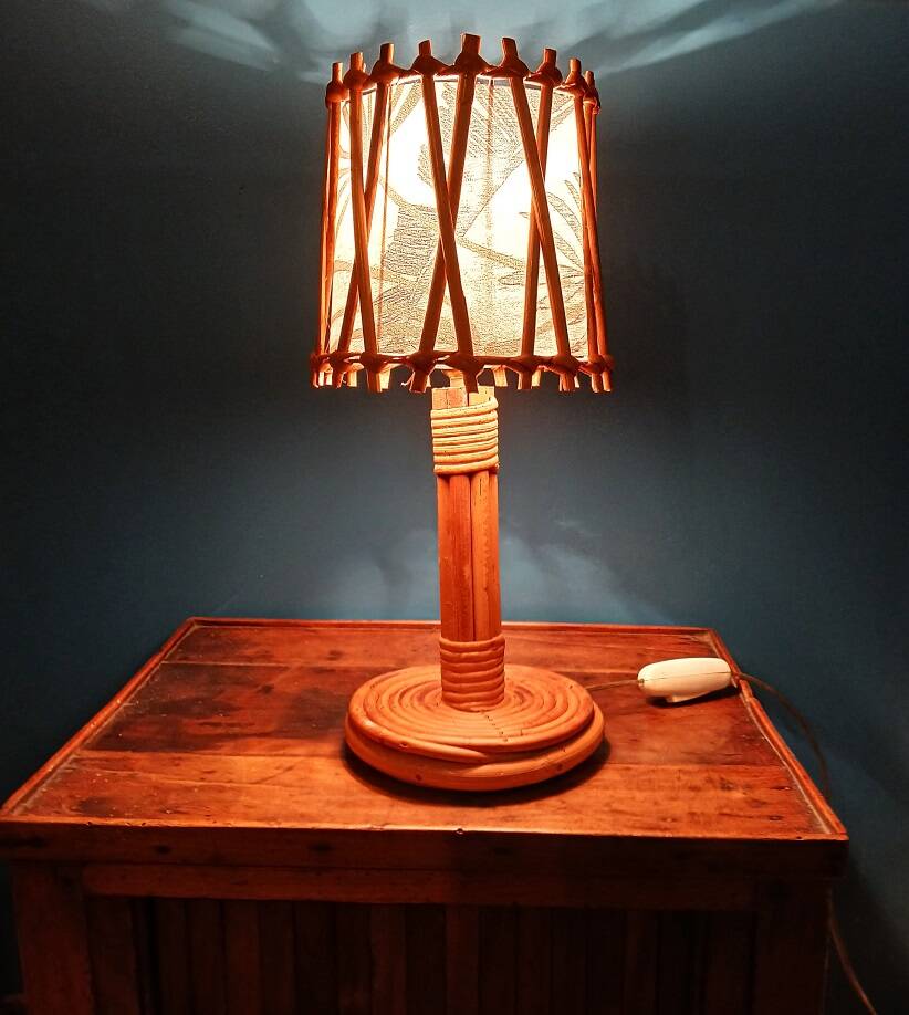 Louis Sognot Bamboo Lamp