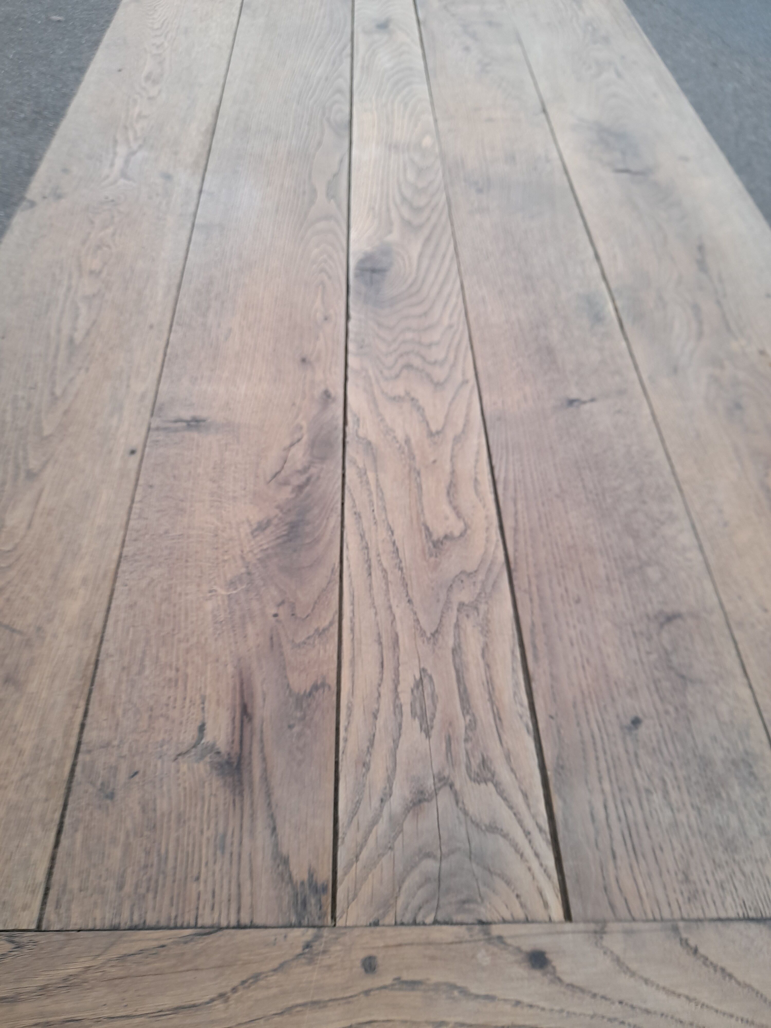 Old farm table 1900 in oak -1m67
