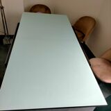 Glass and wood table 4 / 8 people
