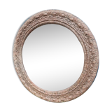 Very imposing wooden mirror