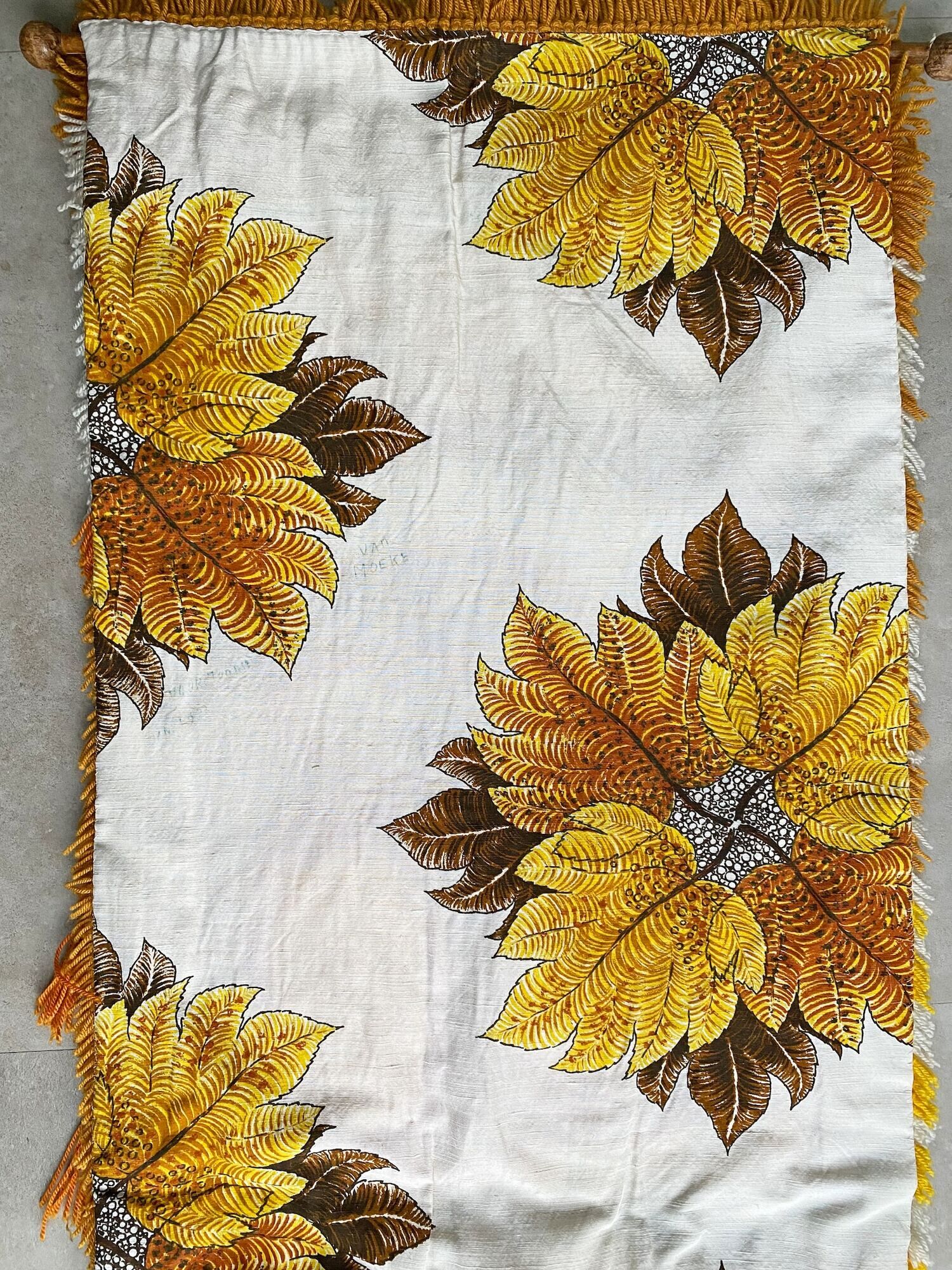 Vintage Smyrna wall hanging rug