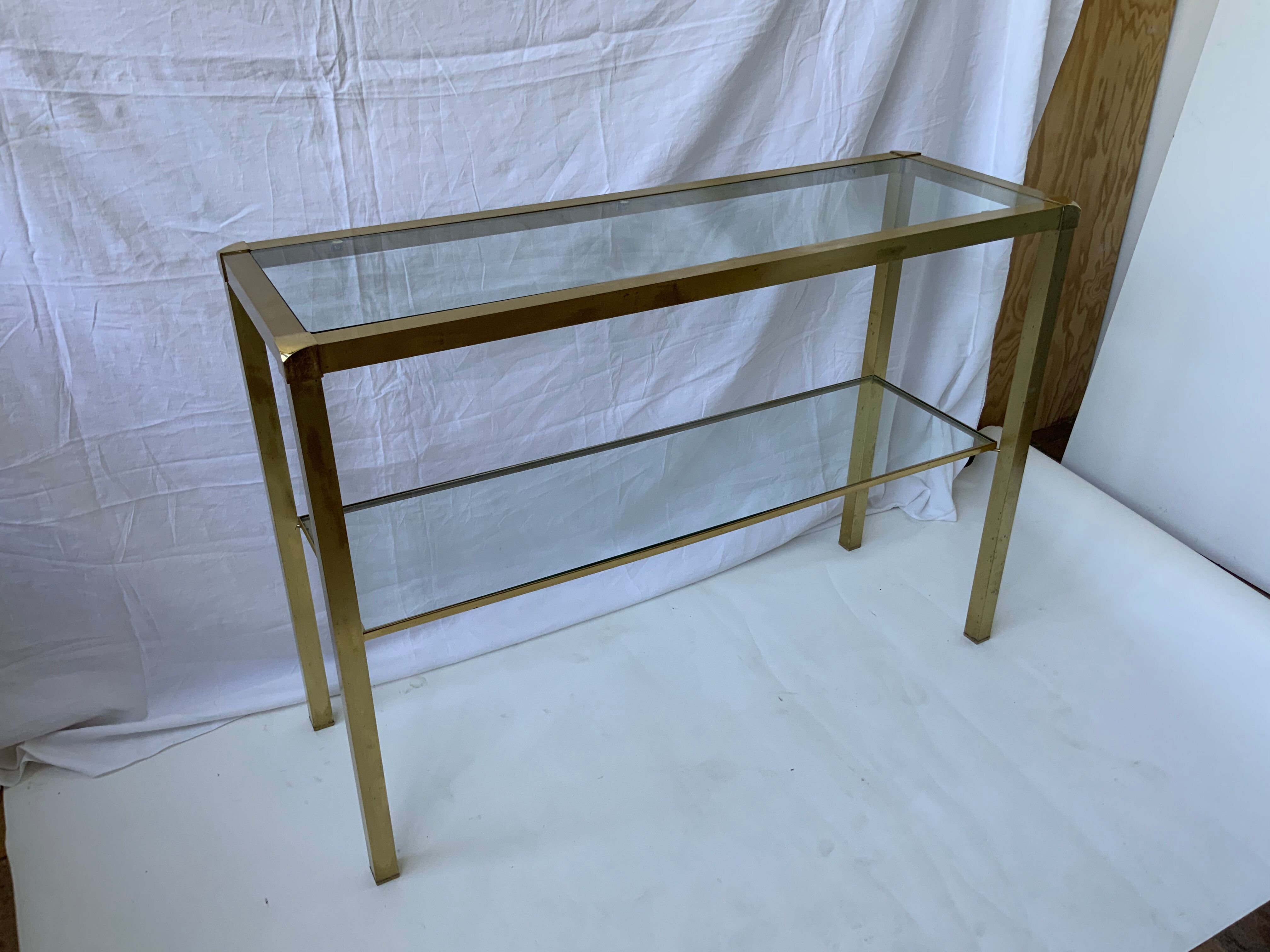 Brass console
