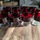 Lot de 12 coupes à champagne Luminarc modèle Suède rouge