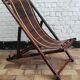 Transat en bambou vintage artisanal