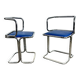 Vintage design tube frame dining chairs