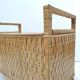 Coffre à jouets banc en rotin et chêne clair