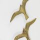 Pair of brass birds
