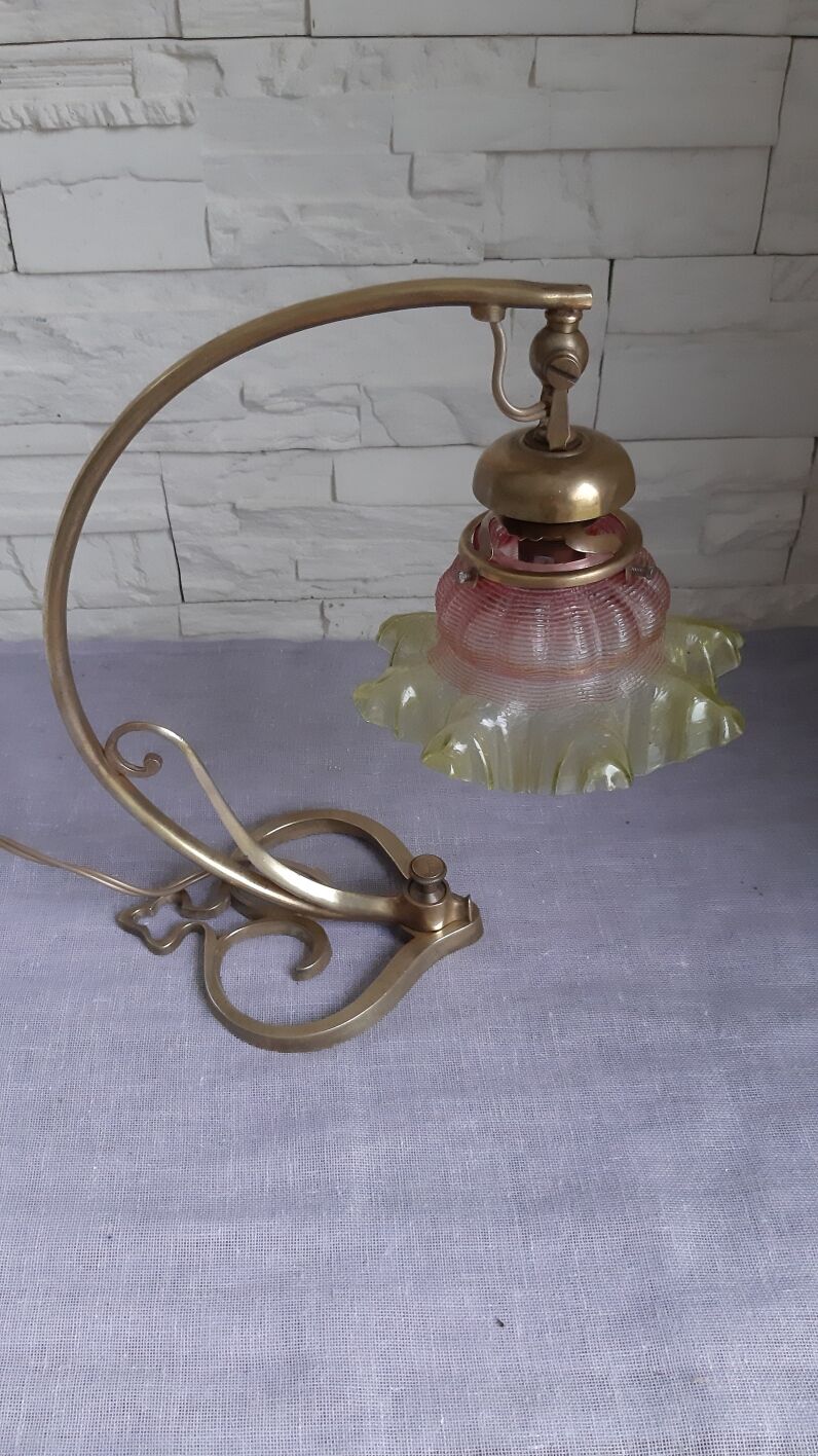 Art deco bronze lamp