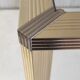 Gold metal and glass coffee table - 70s/80s