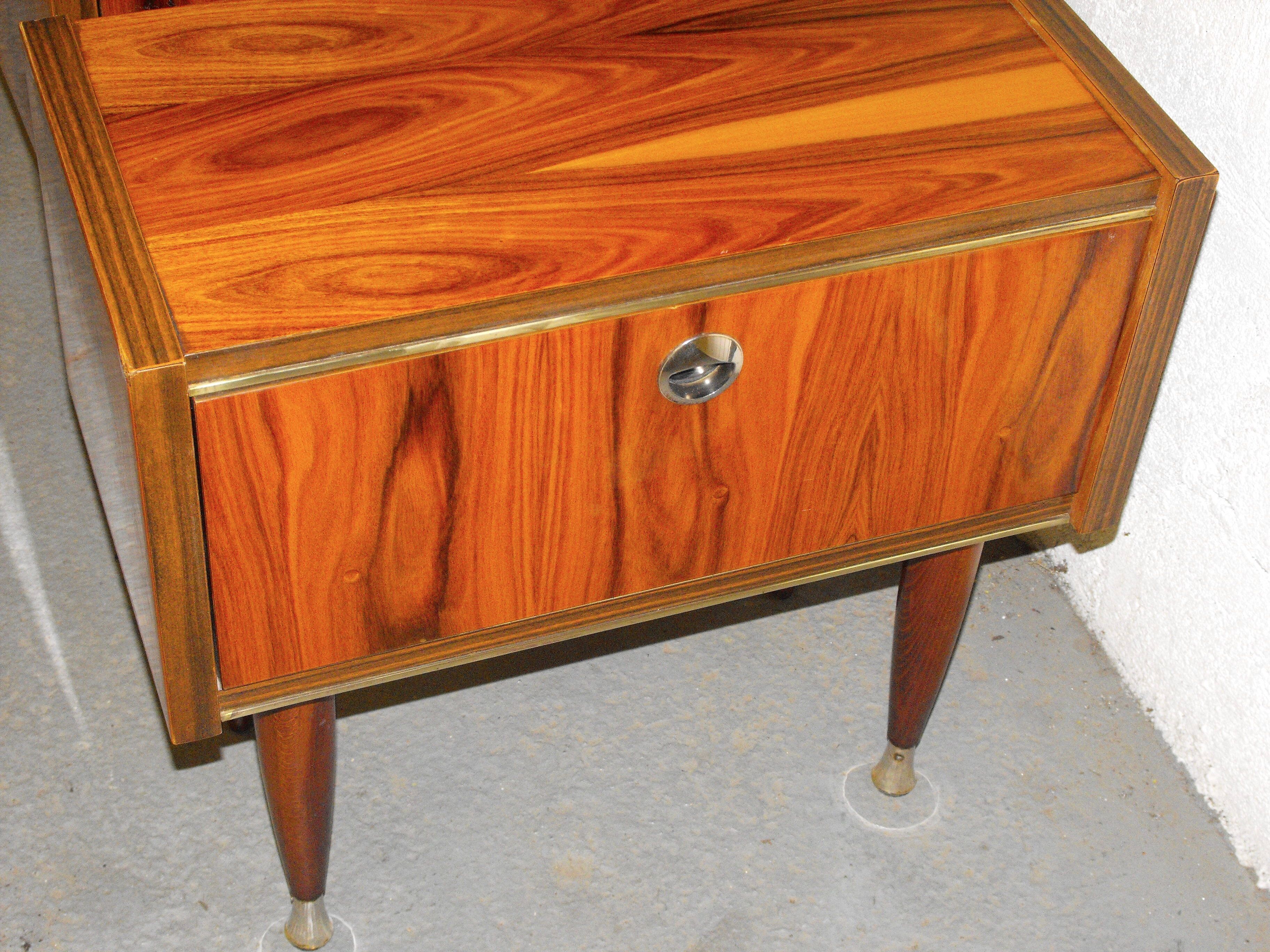 Pair of bedside 50s-60s.