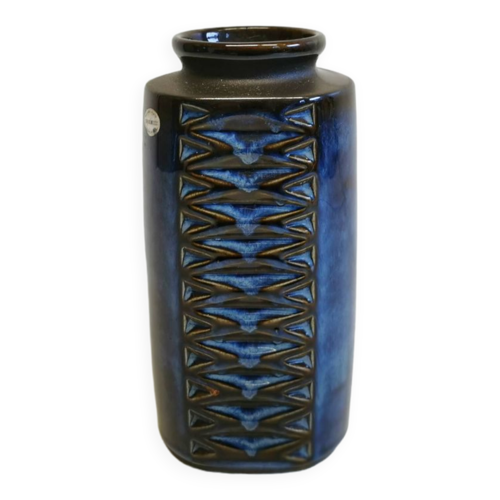 Grand vase du danois Søholm en glaçure bleuâtre.