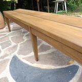 Oak cloakroom bench 247 cm