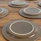 Set of 12 Niderville stoneware dessert plates
