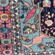 Ancient Persian carpet yazd 126x196 cm