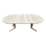 Extendable round dining table Rainer Daumiller for Hirtshals Sawaerk 185