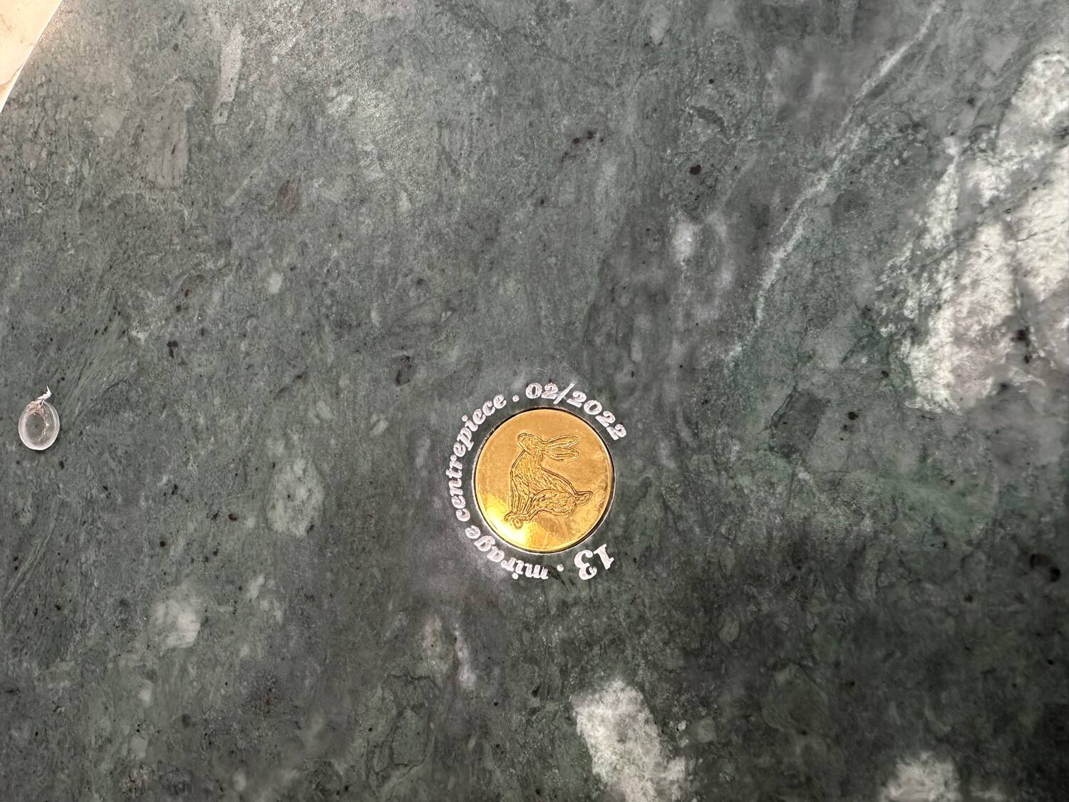 green guatemala marble table top