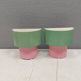 A set of refurbished retro wall lamps from IKEA from the 1980s-90s.