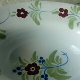 Plat a barbe en faience de st clement barbier fin 19 eme