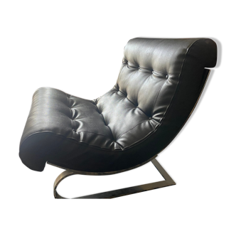 Fauteuil en cuir