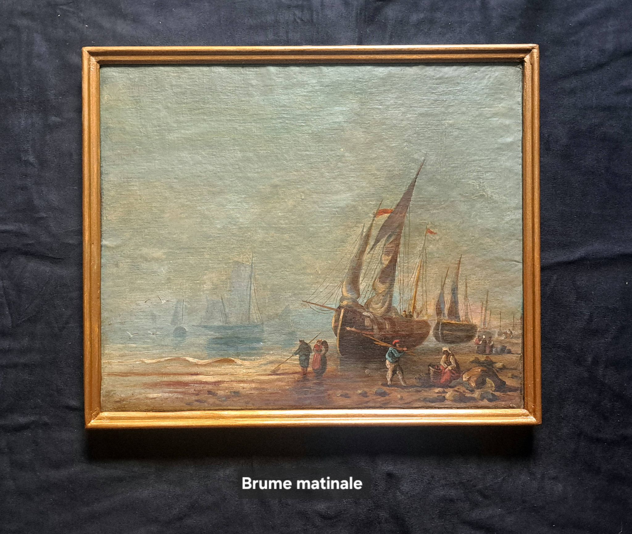 Paire de tableaux impressionnistes Huile sur toile Marine hollandaise