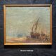 Pair of Impressionist paintings Oil on canvas Dutch marine
