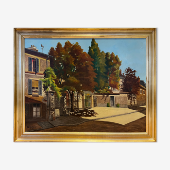 Oil on canvas, Full sun in Meudon by Charles Teyton