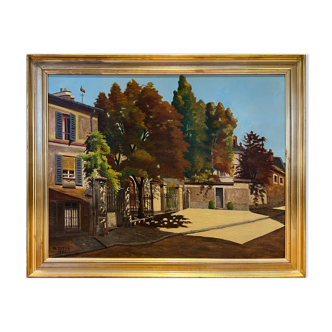 Oil on canvas, Full sun in Meudon by Charles Teyton