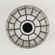 Mid-century minimalist flush mount ceiling light in glass and iron from Limburg, Germany, 1960s