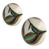 Pair of wall sconces in Murano glass