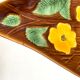 Vintage floral dish, Sarreguemines fruit bowl