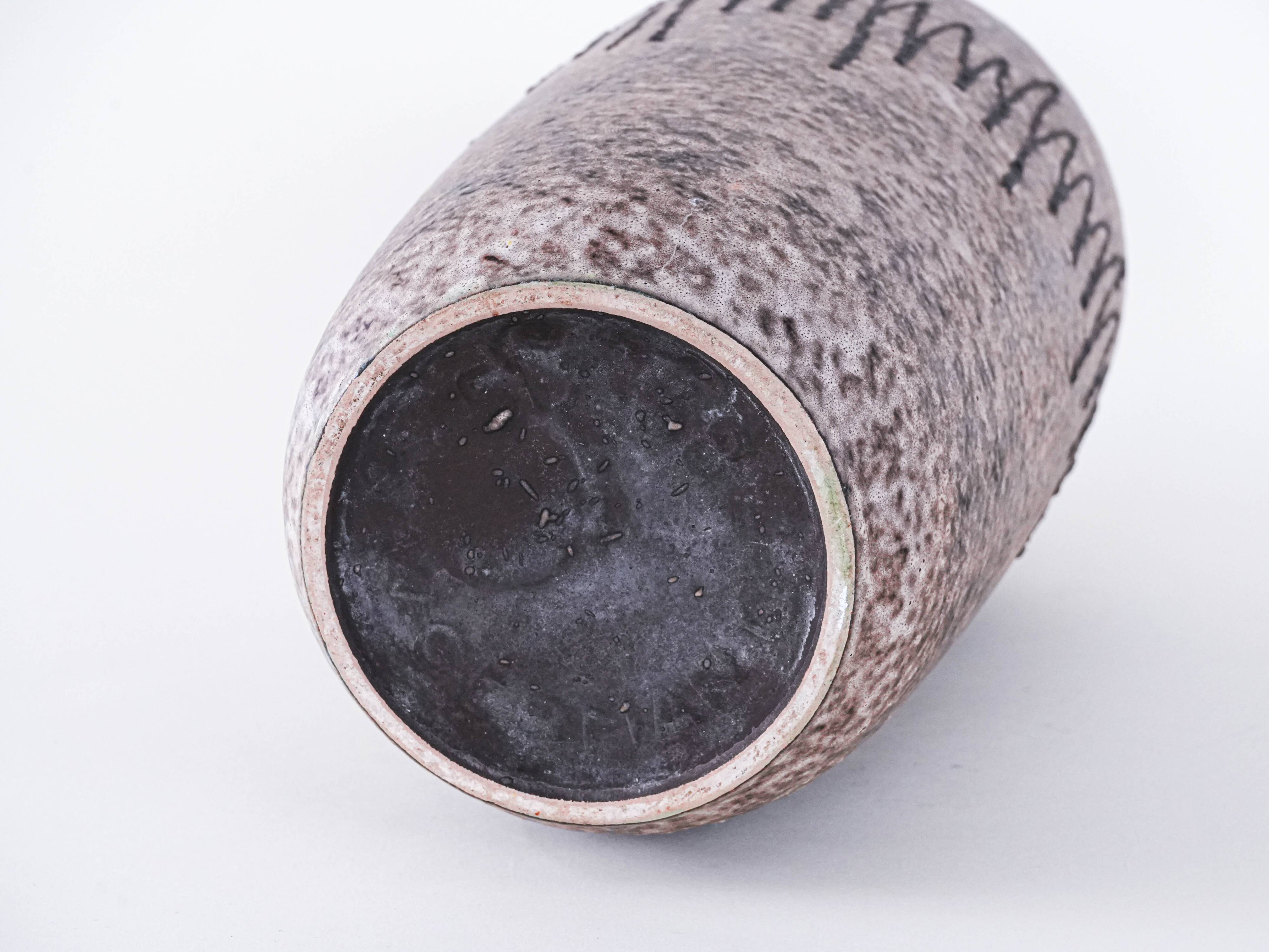 Ceramic vase, German design, 1960s, manufactured in West Germany