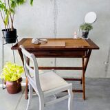 Bureau coiffeuse sur tréteau