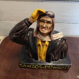 Plaster bust Aviator Sanios-Dumoni
