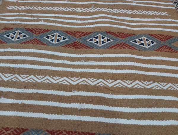 Tapis couloir fait main multicolore traditionnel 180x67cm