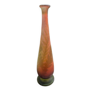 vase soliflore Emile Gallé 1900 1910