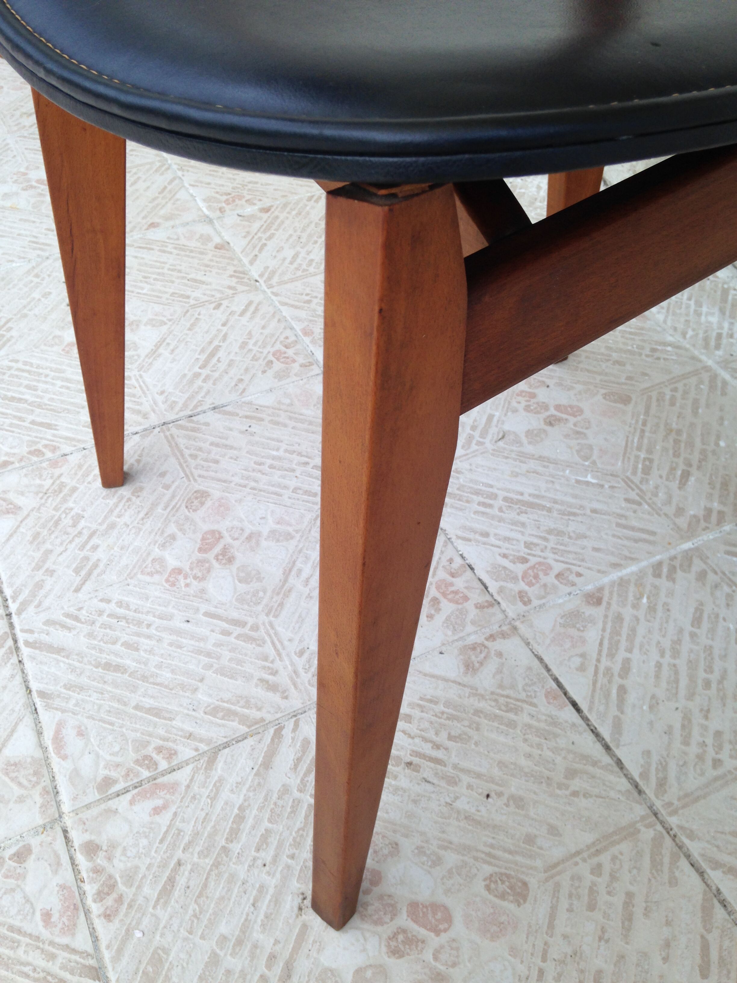 Set of 4 vintage chairs by Roger Landault for the Sentou House