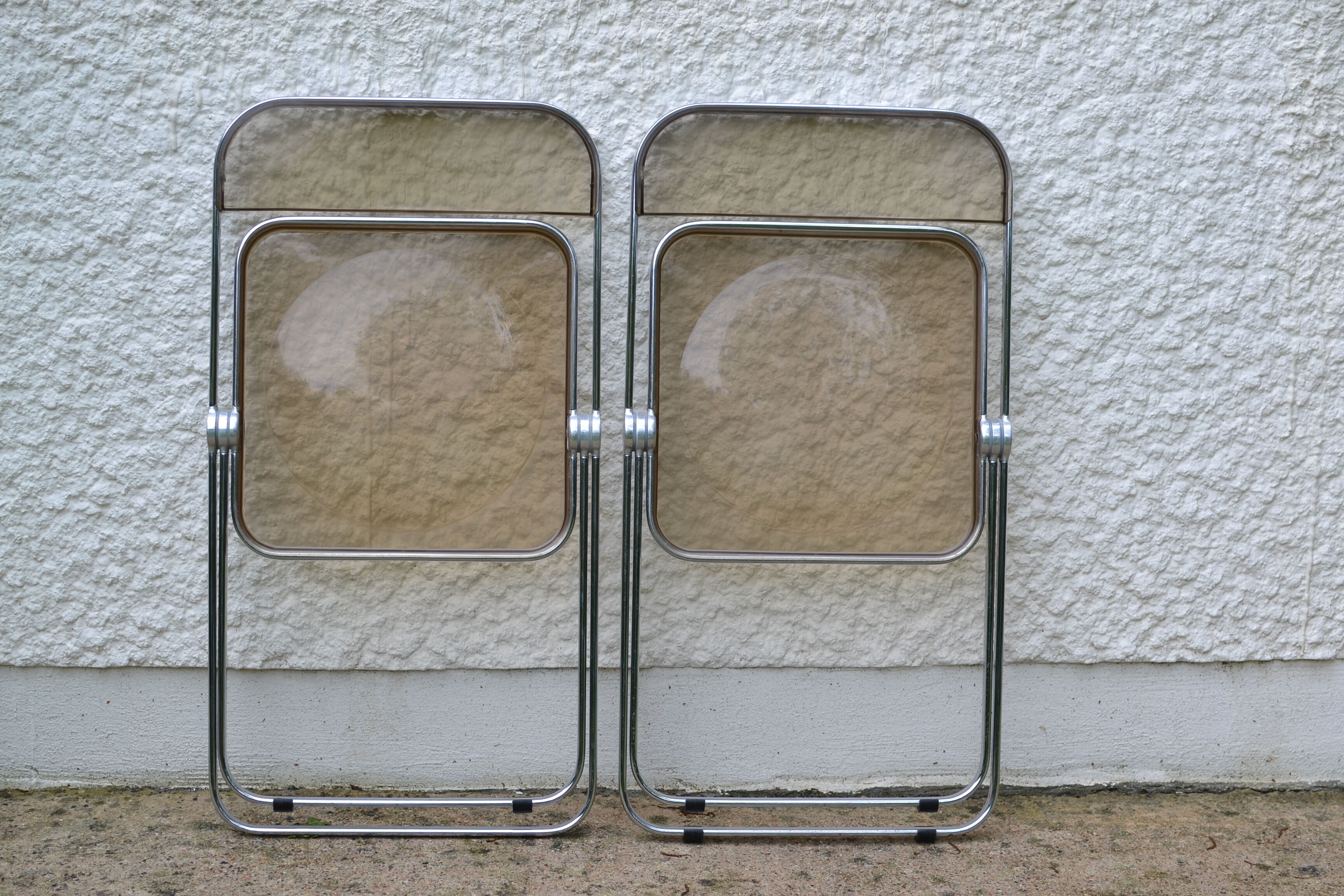 Plia chairs by Giancarlo Piretti for Castelli 1970